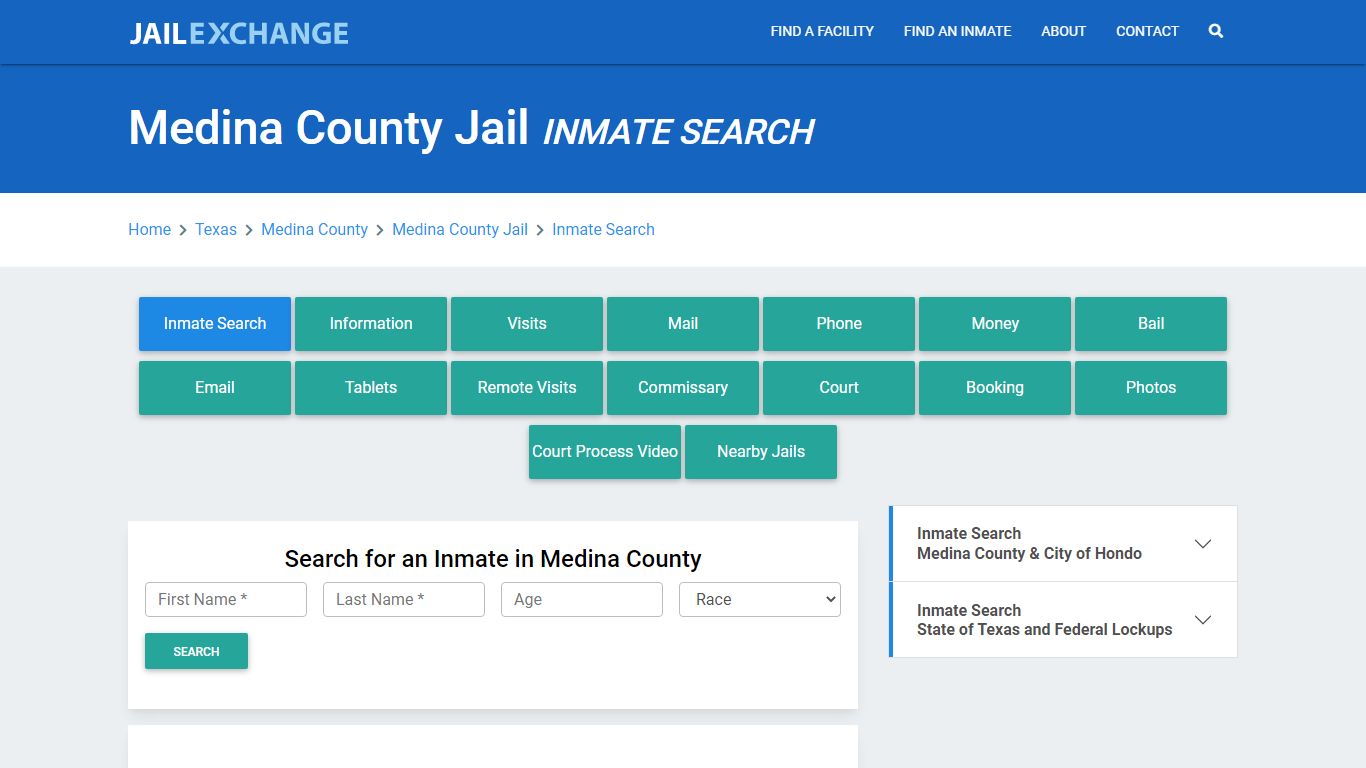 Medina County Jail, TX Inmate Search: Roster & Mugshots